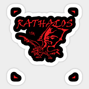 Red Rathalos Stile Sticker